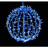 3D Sparkle Ball String Light 50cm Blue