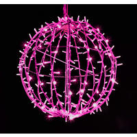 3D Sparkle Ball String Light 50cm Pink