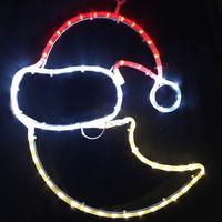 LED Motif / Silhouette Santa Moon 50cm x 54cm