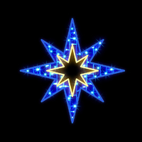 Star Blue & Gold 90cm