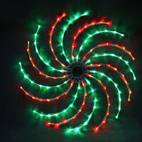 LED Spinner Green & Red 50cm