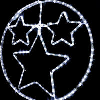 Star Twinkle Bauble LED Motif 62cm