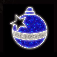 Large Bauble 90cm - Blue Garland