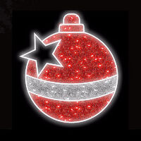 Large Bauble 90cm - Red Garland