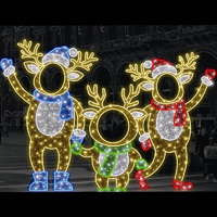 Reindeer Photo Op Stand-Ins Set of 3