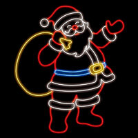 Jolly Santa with Large Sack 2m