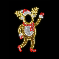 Mother Reindeer Photo Op Stand-In 1.9m LED