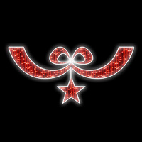 Red Bow Flashing Motif 2m