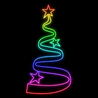 RGB Christmas Tree 148cm