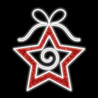 Red Star Garland 80cm