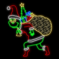 Green Elf with Present Sack 150cm