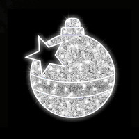 Large Bauble 90cm - White Garland