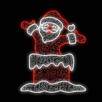 Santa out of Chimney 100cm