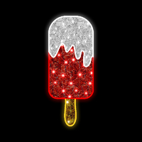 Candy Red Ice Cream Stick 105cm