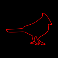 Neon Red Cardinal 100cm