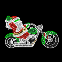 Santa Cruising on Bike 250cm