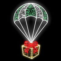 Parachuting Present Gold 120cm