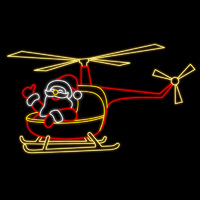Santa Helicopter 250cm