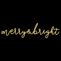 Neon Merry & Bright Sign 190cm