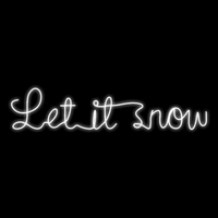 Let it Snow Sign 190cm