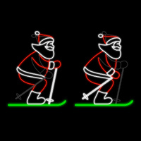 Santa Skiing 130cm Animated