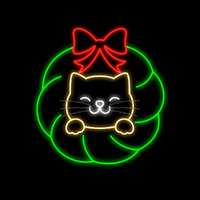 Rusty the Kitten in Wreath 100cm