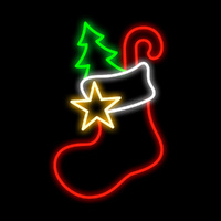 Christmas Stocking w. Gifts 70cm