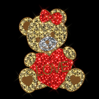 Love Heart Teddy Bear w. Bow 200cm
