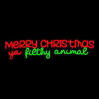 Merry Christmas Ya Filthy Animal Motif 3m
