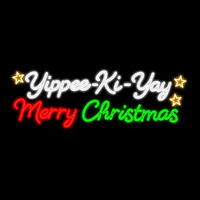 Yippee-Ki-Yay Merry Christmas Motif 2m