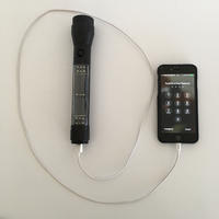 Solar LED Flashlight Torch with USB Cable