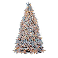 Flock Deluxe Pre-Lit Christmas Tree