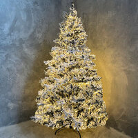 Snowy Oxford Pre-Lit Christmas Tree