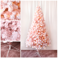 Pink Snow Flocked Tree Pre-Lit 7ft 210cm