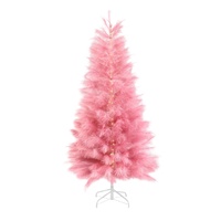 Faux Pampas Tree Pink Pre-Lit 180cm