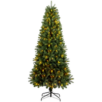 Alaska Slim Pre-Lit Christmas Tree