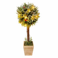 LED Red Berry Topiary Tree 60cm
