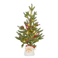 Santa Pot Tabletop Tree LED 55cm