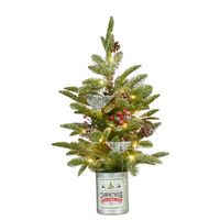 Tabletop Tree LED Tin Pot 65cm