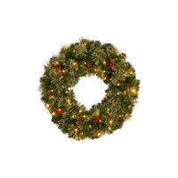 Bristle Berry Wreath Multi Function Light 61cm