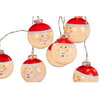 Garland with Lights Red & White 183cm