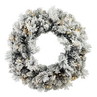 Snowy Montana LED Wreath 60cm