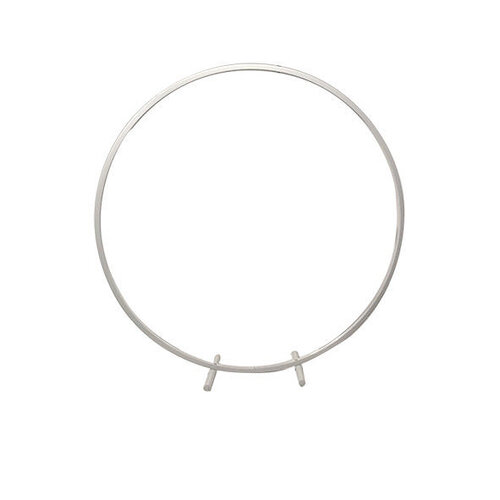 White Iron Garland Frame Round 100cm