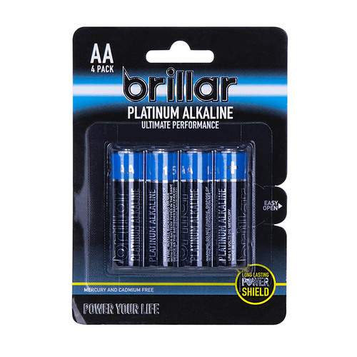 AA Platinum Alkaline Batteries 4pk