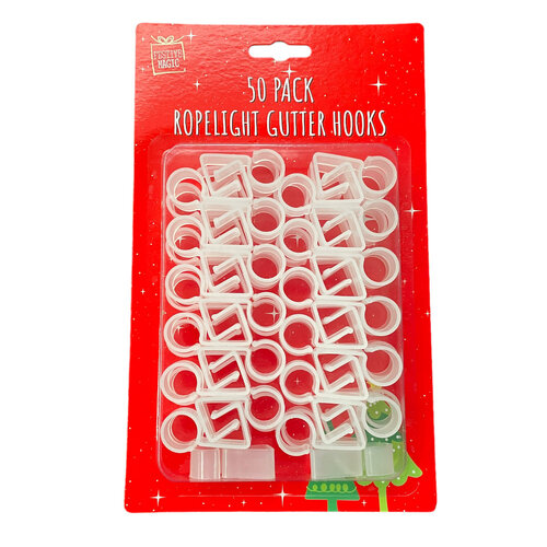 Ropelight Gutter Hooks 50pc