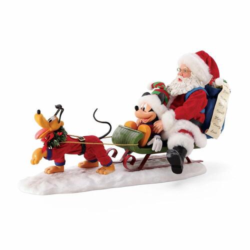 Santa & Mickey Out For Deliveries 44cm