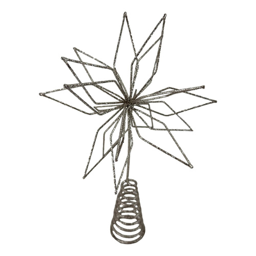 Champagne Star Tree Topper 28cm