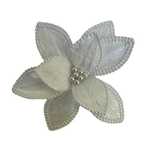 White Poinsettia 28cm
