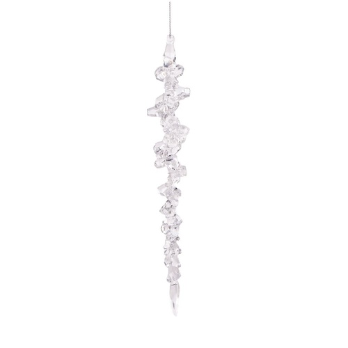 Iridescent Swirl Icycle Hanging 10cm