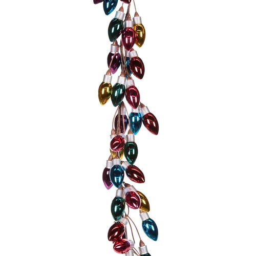 Metallic Retro Light Bulb Garland 120cm